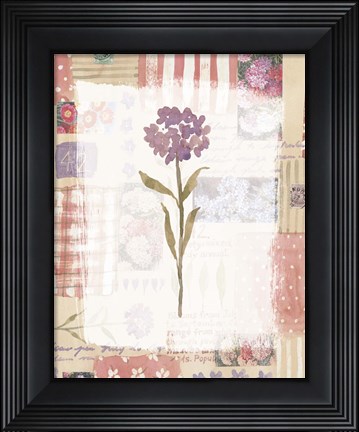 Framed Purple Flower 1 Print