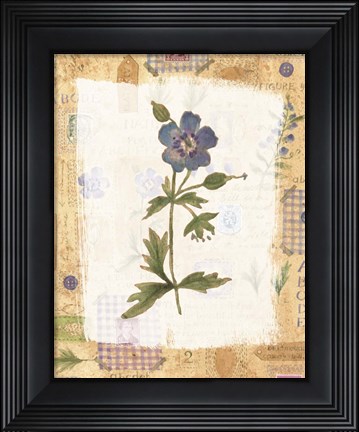 Framed Blue Flower Print