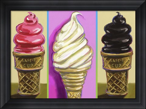 Framed Pop Cones Print