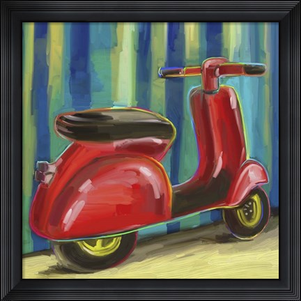 Framed Pop Scooter Print