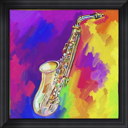 Framed Saxophone Print
