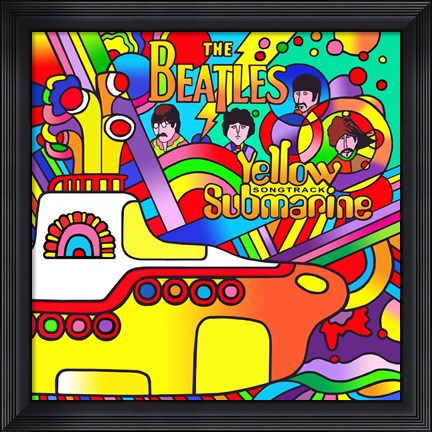 Framed Yellow Submarine Print