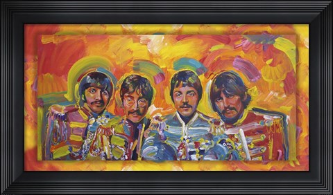 Framed Beatles Sgt Peppers Print