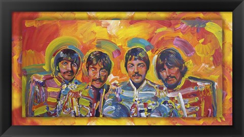 Framed Beatles Sgt Peppers Print