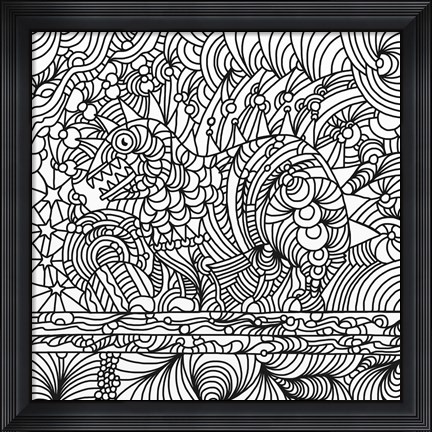 Framed Phinn Monster 2 Print