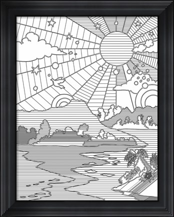 Framed Diamond Head Print