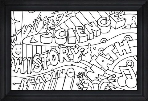 Framed School Courses Print