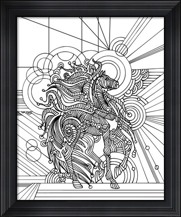 Framed Mustang Print