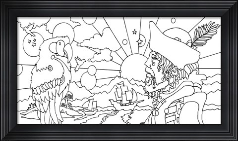 Framed Pirates Print