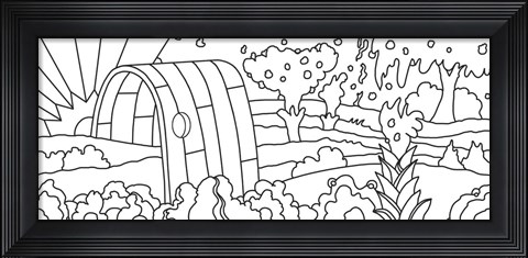 Framed Rainbow Tunnel Print