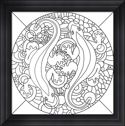 Framed Salamanders Print
