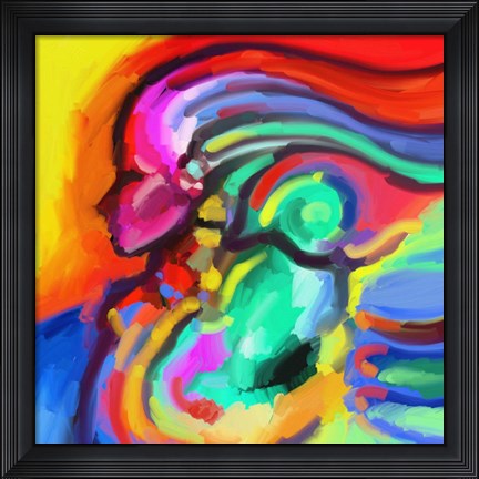Framed Carnivale Lady 316 Print
