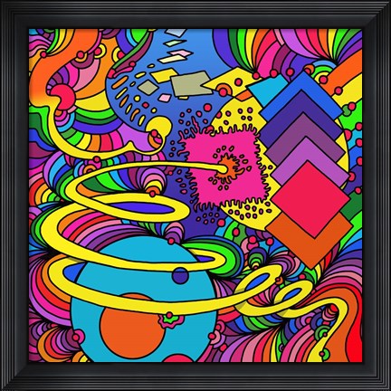 Framed Cosmic Bang Print