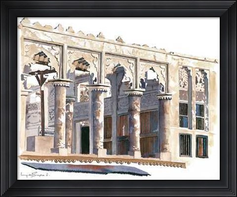 Framed Ancient Archways, Arabia Print