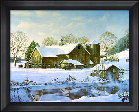 Framed Winter Reflections Print