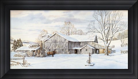 Framed Maple Sugar Time Print