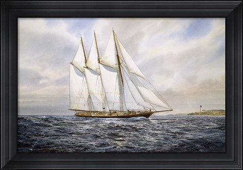 Framed Schooner  "Atlantic" Print