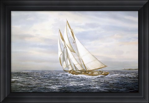 Framed Going Fishing Print