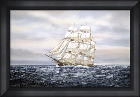 Framed Clipper Ship Print