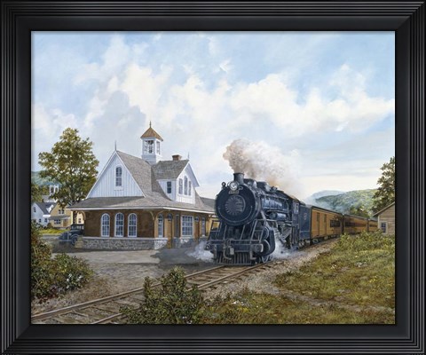 Framed Locomotive Print