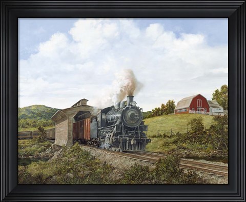 Framed Locomotive 2 Print