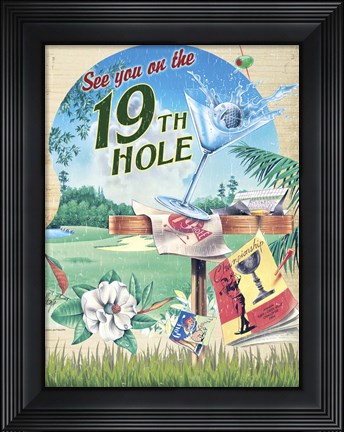 Framed 19th Hole Print
