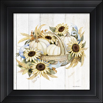 Framed Autumn Elegance IV Gold Print