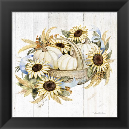 Framed Autumn Elegance IV Gold Print