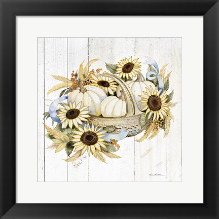 Framed Autumn Elegance IV Gold Print