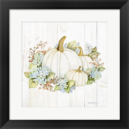 Framed Autumn Elegance I Gold Print