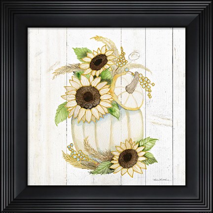 Framed Autumn Elegance II Gold Print