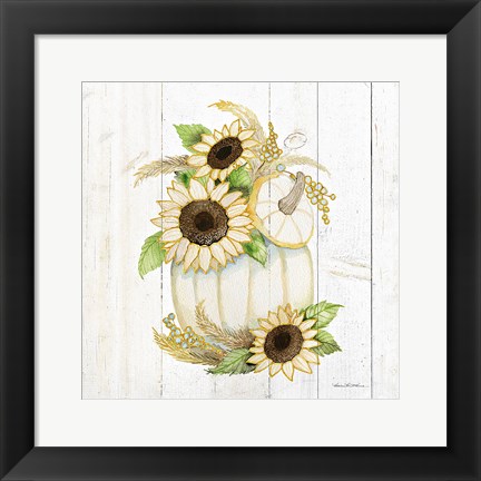 Framed Autumn Elegance II Gold Print