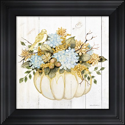 Framed Autumn Elegance III Gold Print