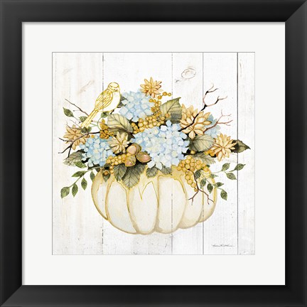 Framed Autumn Elegance III Gold Print