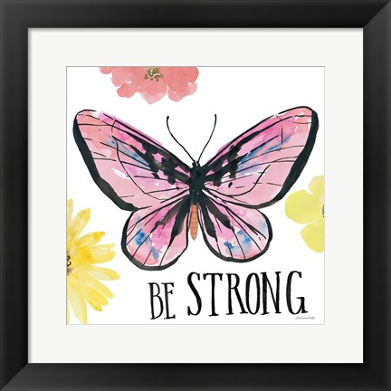 Framed Beautiful Butterfly I Print