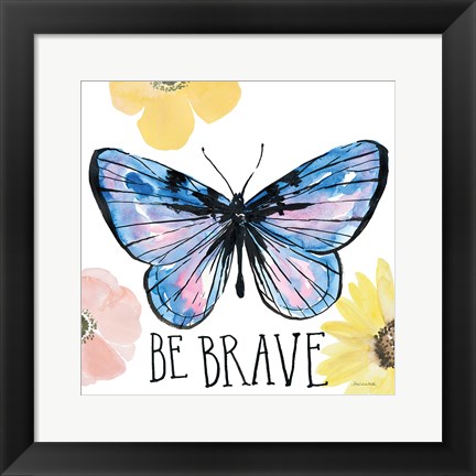 Framed Beautiful Butterfly IV Print