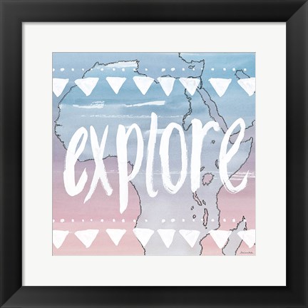 Framed World Traveler Explore Print