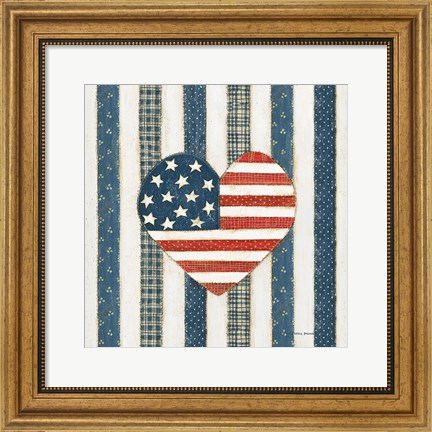 Framed Americana Quilt VI Print