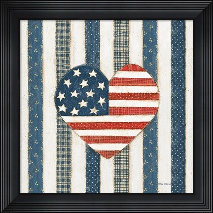 Framed Americana Quilt VI Print