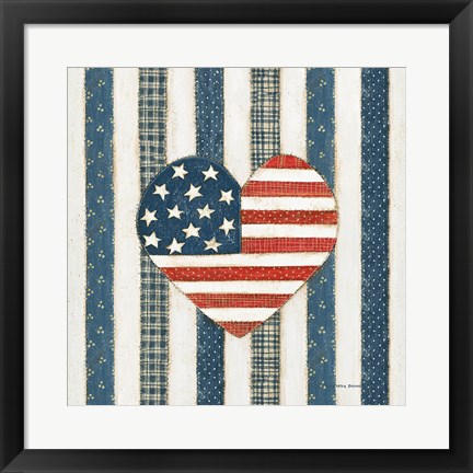 Framed Americana Quilt VI Print