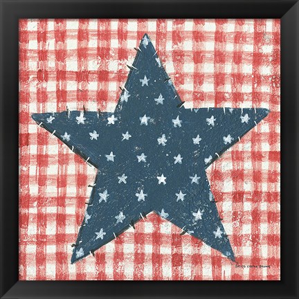 Framed Americana Quilt II Print