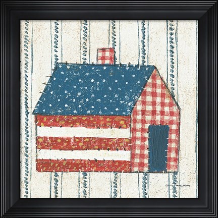 Framed Americana Quilt III Print