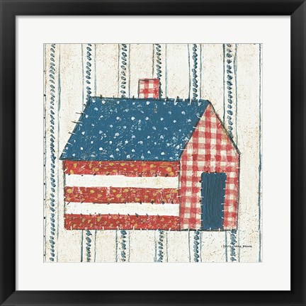 Framed Americana Quilt III Print