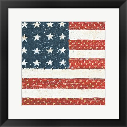 Framed Americana Quilt IV Print