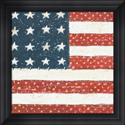 Framed Americana Quilt IV Print