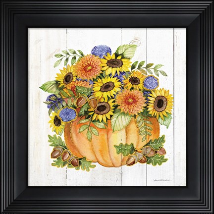 Framed Autumn Days III Gold Print