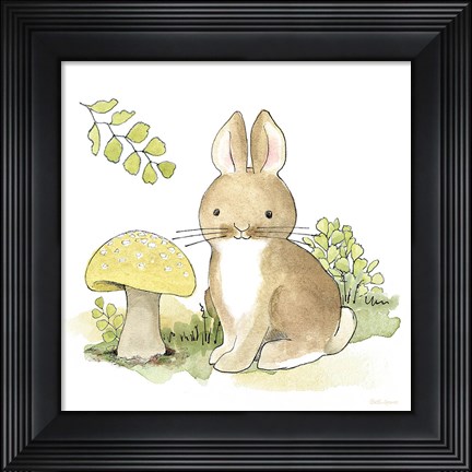 Framed Baby Woodland IV Print