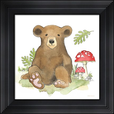 Framed Baby Woodland II Print