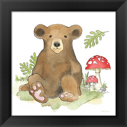 Framed Baby Woodland II Print