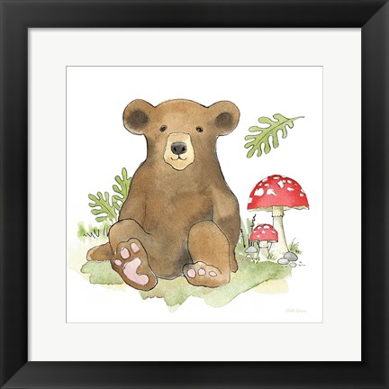 Framed Baby Woodland II Print